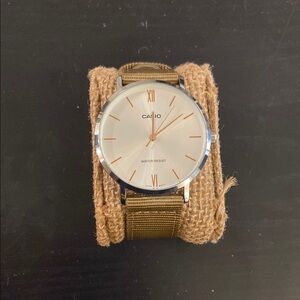 Casio Men's Watch with Brown Strap